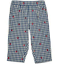 Flöss Bukser - Nolly - Berry Blue Check