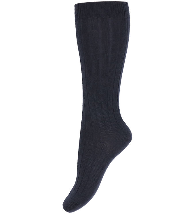 Condor Knæstrømper - Rib - Uld - Dark Blue
