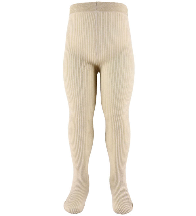 Condor Strømpebukser - Beige m. Glimmer