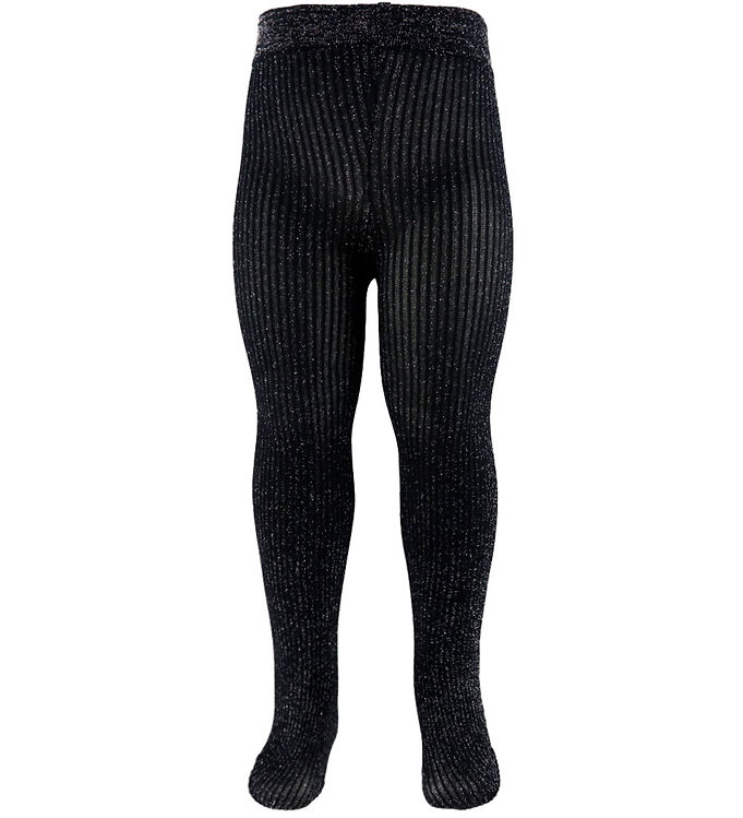 Condor Strømpebukser - Sort m. Glimmer