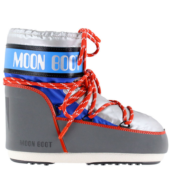 Moon Boot Vinterstøver - Icon Low - Silver/Blue/Red