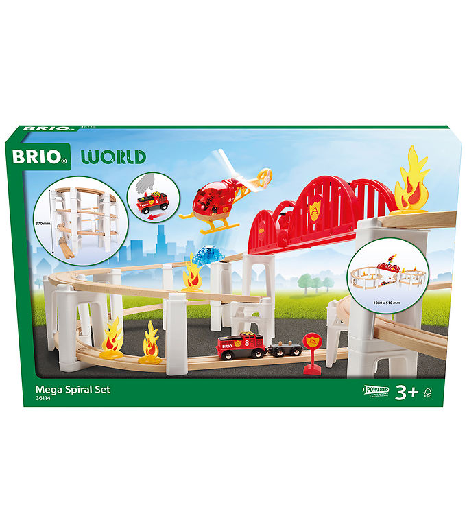 BRIO World Togbanesæt - 73 Dele - Mega Spiralsæt 36114