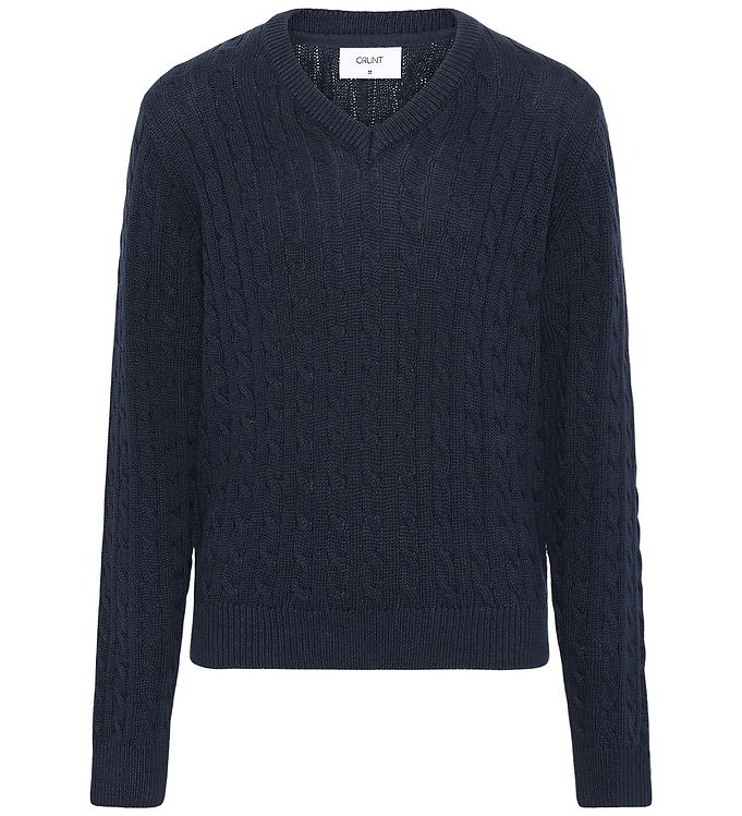 Grunt Bluse - Strik - GrAron - Navy