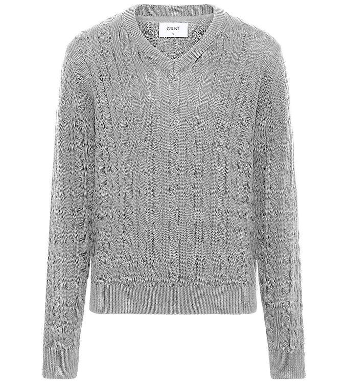 Grunt Bluse - Strik - GrAron - Grey Melange