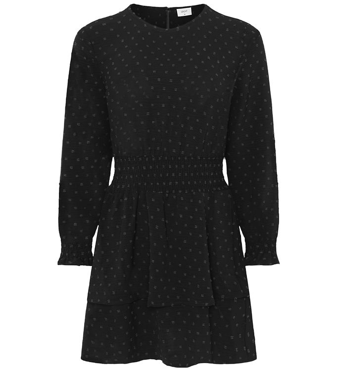 Grunt Kjole - GrSpelug - Dot - Black