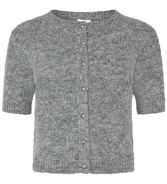 Grunt Cardigan - Strik - GrLins - Dark Grey