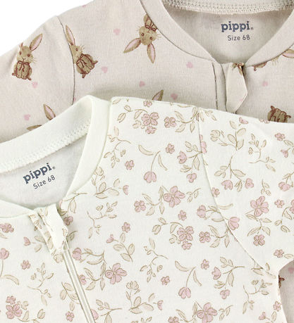 Pippi Baby Heldragter - Natdragt - 2-pak - Violet Ice