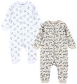 Pippi Baby Heldragter - Natdragter - 2-pak - Rainy Day Pippi Baby Heldragter - Natdragter - 2-pak - Rainy Day