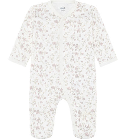 Pippi Baby Natdragter m. Fødder - 2-pak - Violet Ice