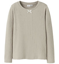 Name it Bluse - Rib - Polyester/Viskose - NkfOlene - Island Foss Name it Bluse - Rib - Polyester/Viskose - NkfOlene - Island Foss
