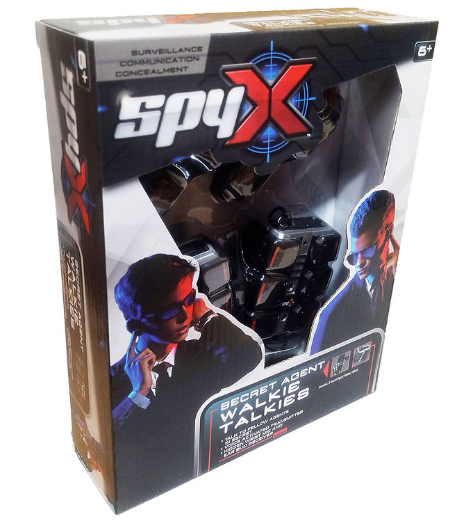 SpyX Walkie Talkies - Secret Agent - 2 stk. - Sort