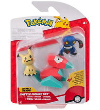 Pokémon Figurer - Battle Figure - Mimikyu/Porygon/Croagunk