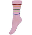 Melton Strømper - Pink Nectar m. Striber Melton Strømper - Pink Nectar m. Striber
