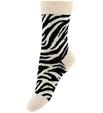 Melton Strømper - Noos - Zebra - Shortbread Melton Strømper - Noos - Zebra - Shortbread