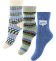 Minipop Socks - Bamboo - 3-Pack - Blue Mix