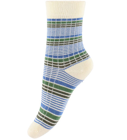 MiniPop Strømper - Bamboo - 3-Pak - Blue Mix