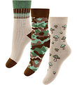 Minipop Socks - Bamboo - 3-Pack - Brow Mix