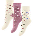 Minipop Socks - Bamboo - 3-Pack - Heart Mix
