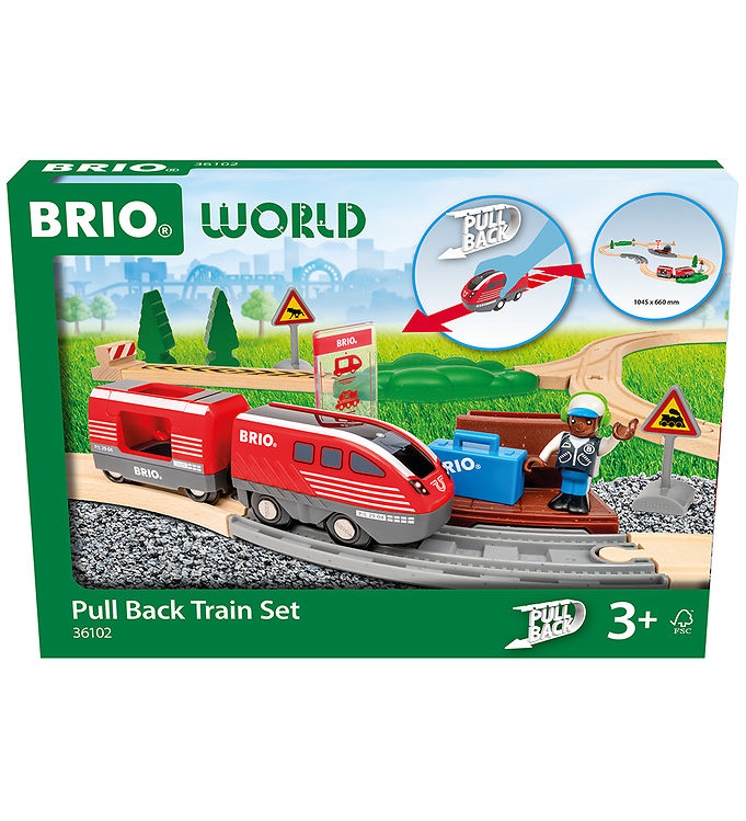 BRIO World Togsæt - Træk & Slip - 28 Dele