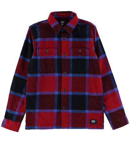 Vans Skjorte - Larkspur Plaid - Bordeaux/Sort