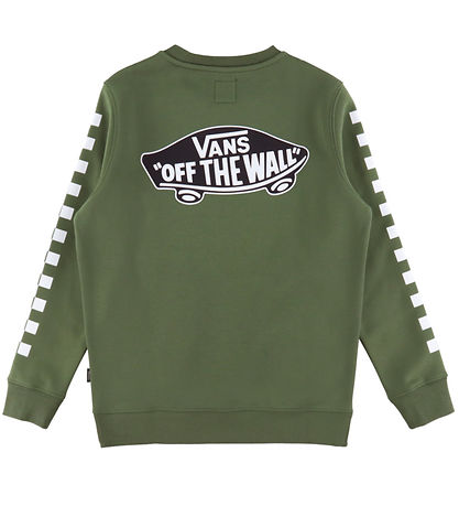Vans Sweatshirt - Exposition Check II - Pine Forest m. Print