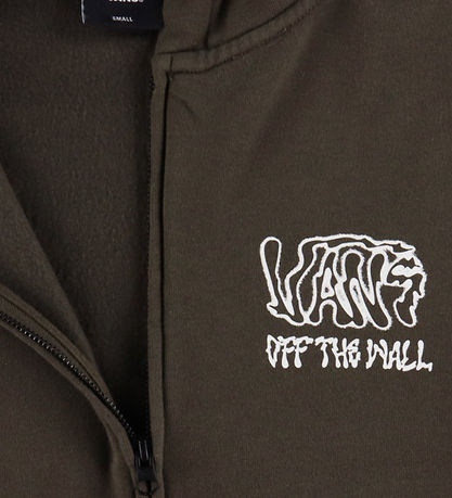 Vans Cardigan - Rippled - Coal Brown m. Print