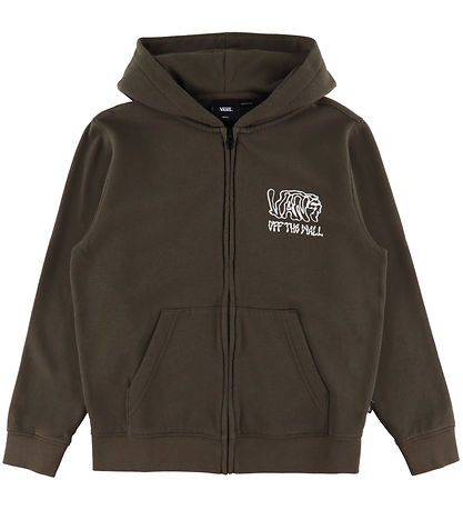 Vans Cardigan - Rippled - Coal Brown m. Print