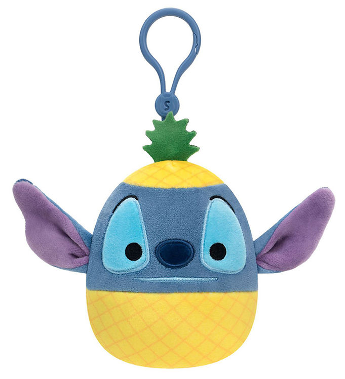 Squishmallows Taskevedhæng - 9 cm - Disney Pineapple Stitch - Cl
