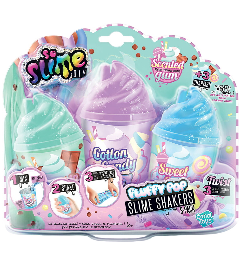 So Slime DIY-Slim - Fluffy Pop Slime Shaker - 3er-Pack - So Slime - One Size - Slim