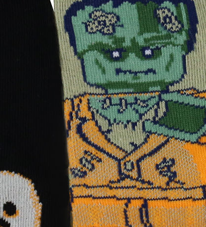 LEGO® Wear Strømper - 3-pak - LwAgan - Sort/Rød/Beige m. Hallowe