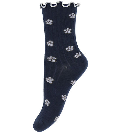 Name It Strømper - 3-pak - NmfOalia - Navy Blazer/Burnished Lila