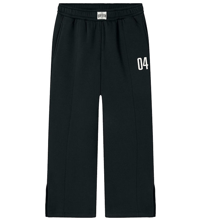 Name It Sweatbukser Sort Med Brede Ben Og Slids - Str. 8y 128cm