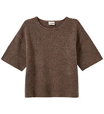 Sofie Schnoor T-shirt - Strik - CerinSY - Brown Melange