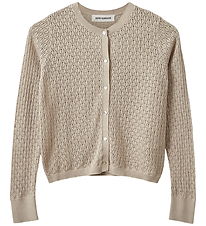 Sofie Schnoor Cardigan - Strik - CisseSY - Beige m. Hulmønster