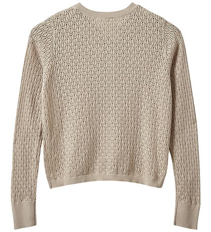 Sofie Schnoor Cardigan - Strik - CisseSY - Beige m. Hulmønster