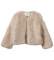 Sofie Schnoor Jakke - Imiteret Pels - FullaSY - Light Grey