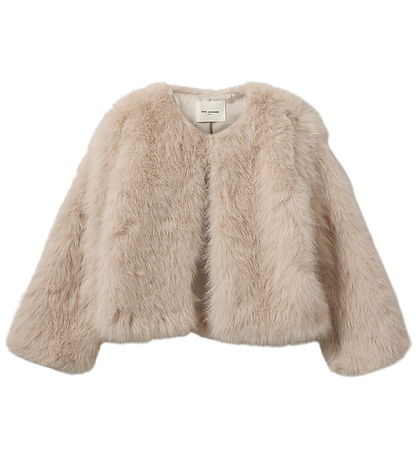 Sofie Schnoor Jakke - Imiteret Pels - FullaSY - Light Grey