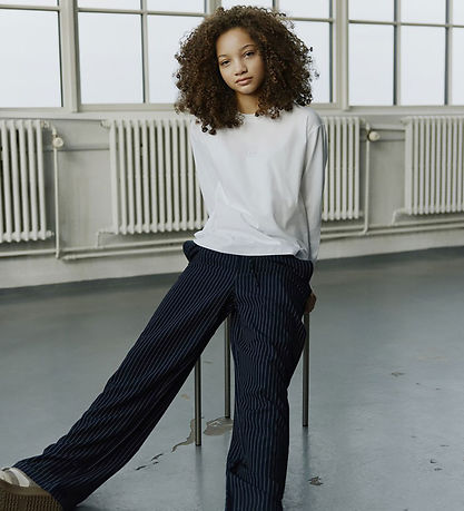 Sofie Schnoor Bukser - NolaSY - Dark Navy m. Striber