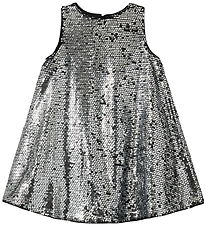 Sofie Schnoor Kjole - SallySK - Silver m. Pailletter