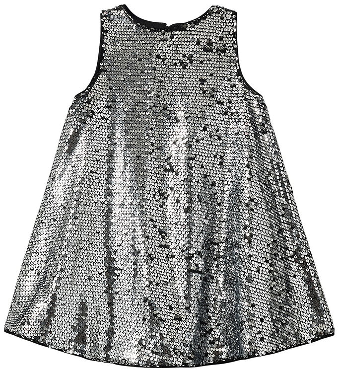 Sofie Schnoor Kjole - SallySK - Silver m. Pailletter
