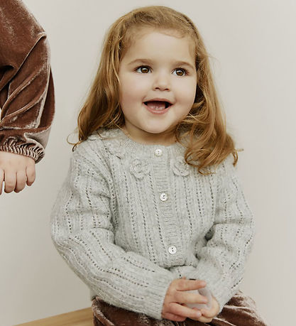 Sofie Schnoor Cardigan - Strik - Hennysb - Grey Melange m. Hulmø
