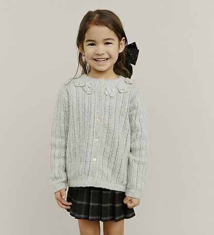 Sofie Schnoor Cardigan - Strik - Hennysb - Grey Melange m. Hulmø
