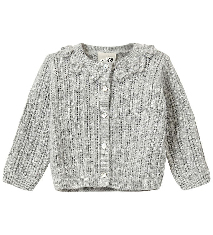 Sofie Schnoor Cardigan - Strik - Hennysb - Grey Melange m. Hulmø