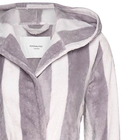 Rosemunde Badekåbe - Fleece - Lilac Stripe