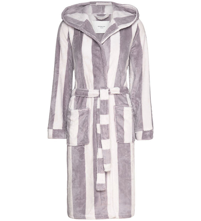 Rosemunde Badekåbe - Fleece - Lilac Stripe