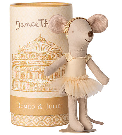 Maileg Balettdansmus - m. Stativ - Storasyster - Beige