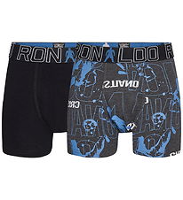 Ronaldo Boxershorts - Noos - 2-pak - Sort/Grå m. Blå