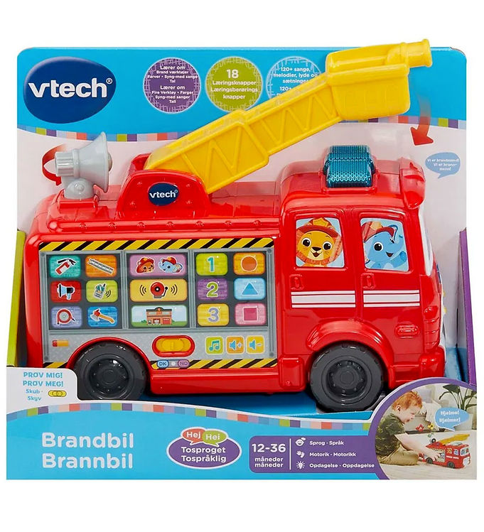 Vtech Aktivitetslegetøj m. Lys/Lyd - Brandbil - DA/NO