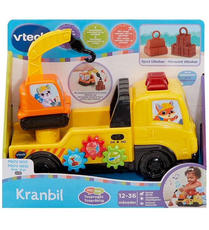 Vtech Aktivitetslegetøj m. Lys/Lyd - Kranbil - DA/NO