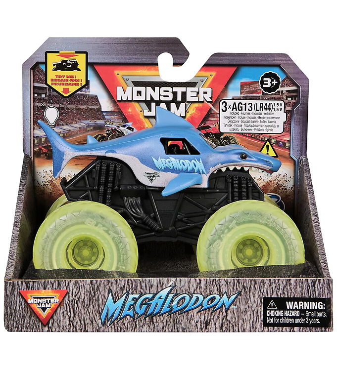 Monster Jam Truck - 1:43 - Light Up Wheels - Megalodon
